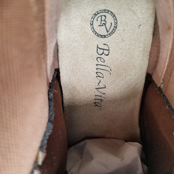 Bella Vita Women Brown Leather Raddix Ankle Bootie 7 WW - Picture 8 of 9